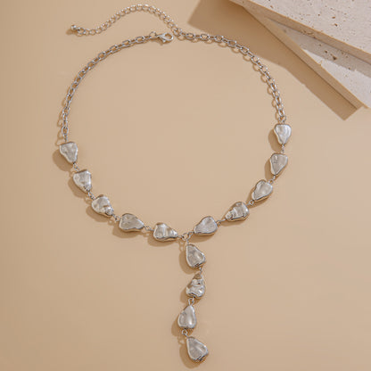 Baroque Irregular Y-shaped Collarbone Chain Ins Style Necklace for Women Collarbone Chain