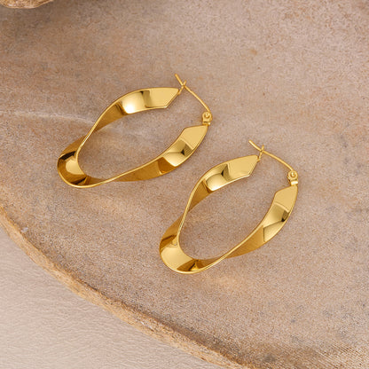 Irregular Titanium Studs - Unique Contemporary Jewelry for Trendsetters