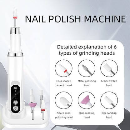 Hot-Selling Beauty Device Non-Heating Nail Drill Electric Nail Polish Remover Nail Art Tool Nail Grinder