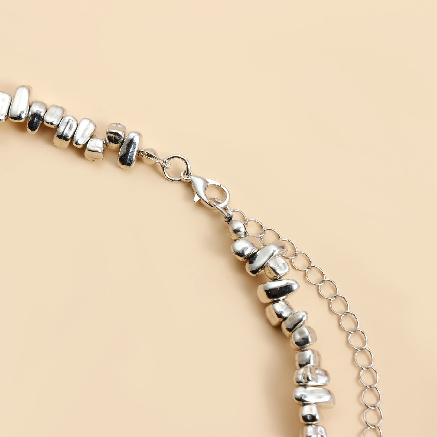 Heart Fringe Pendant Necklace - Asymmetric Beaded Choker Chain | Y2K Dainty Layered Jewelry for Women