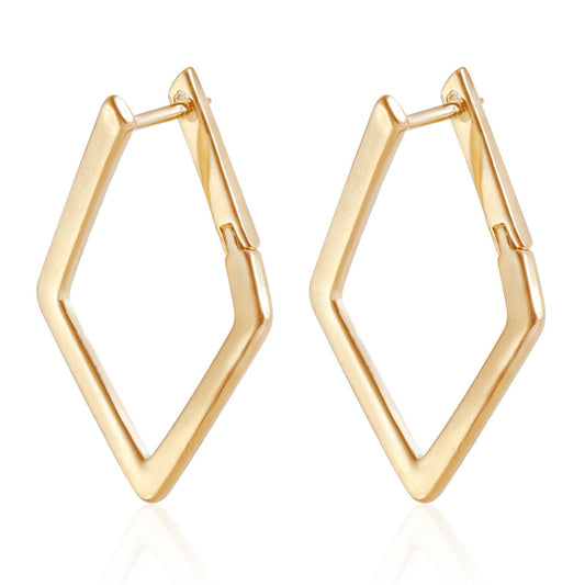 Geometric Earrings for Women Minimalist Square Studs Unique Diamond Dangle Jewelry