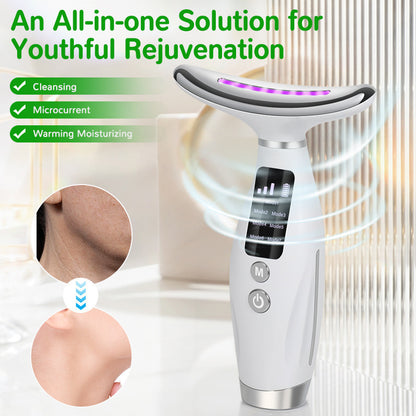 Neck Beauty Device 7 Colors Light Beauty Device Lifting Firming Face Neck Multi-Functional Massager Reducing Neck Wrinkles